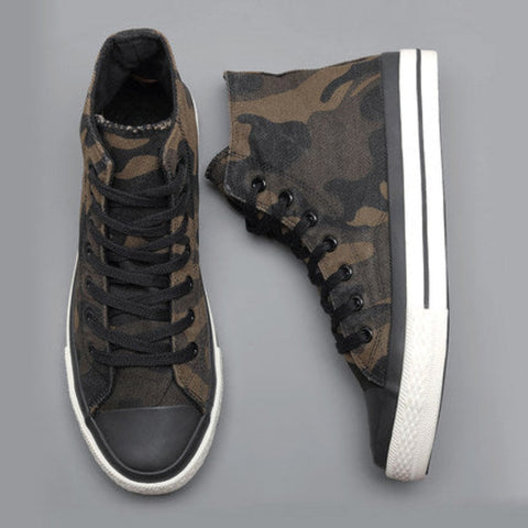 Importé - Chaussure Homme Baskets Montantes Camouflage