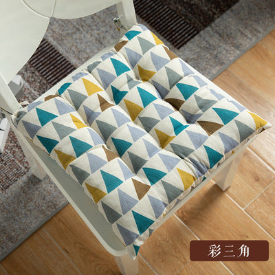 Import - Coussin d'Assise Décoratif Avec Motifs ou Uni-couleur En Coton Et Lin