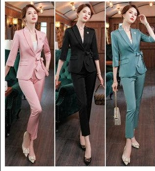 Importé - Ensemble Costume Femme 2 Pièces Slim Haut De Gamme