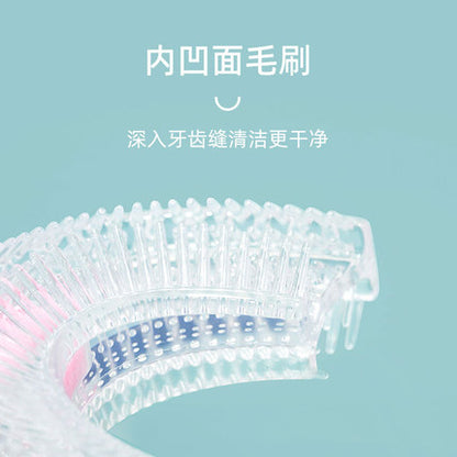 Importé - Brosse A Dents Manuelle En Forme U Pour Enfants De 1 an A 10ans En Silicone