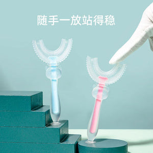 Importé - Brosse A Dents Manuelle En Forme U Pour Enfants De 1 an A 10ans En Silicone