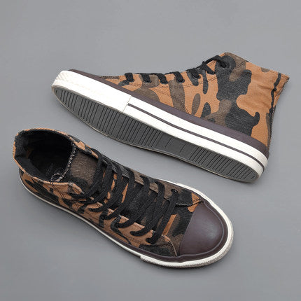 Importé - Chaussure Homme Baskets Montantes Camouflage