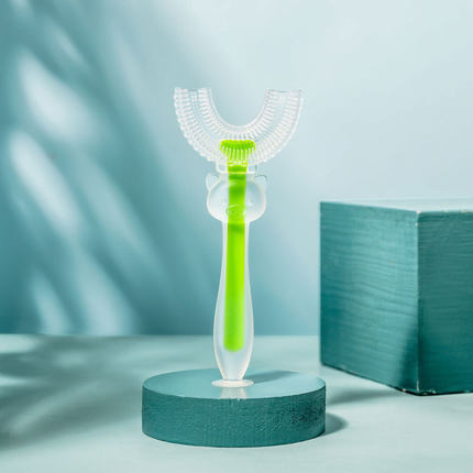 Importé - Brosse A Dents Manuelle En Forme U Pour Enfants De 1 an A 10ans En Silicone