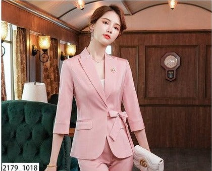 Importé - Ensemble Costume Femme 2 Pièces Slim Haut De Gamme