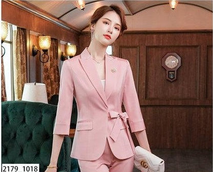 Importé - Ensemble Costume Femme 2 Pièces Slim Haut De Gamme