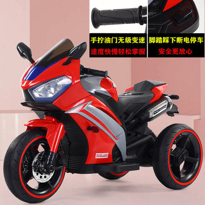 Importé - Moto Électrique A Trois Roues Pour Enfant Avec Batterie Télécommandée De 1 A 7 ans