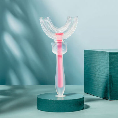 Importé - Brosse A Dents Manuelle En Forme U Pour Enfants De 1 an A 10ans En Silicone
