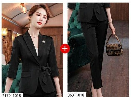 Importé - Ensemble Costume Femme 2 Pièces Slim Haut De Gamme
