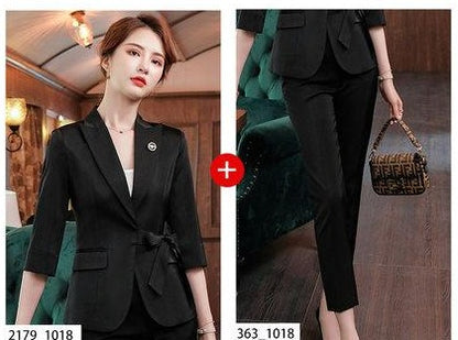 Importé - Ensemble Costume Femme 2 Pièces Slim Haut De Gamme