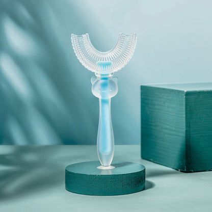 Importé - Brosse A Dents Manuelle En Forme U Pour Enfants De 1 an A 10ans En Silicone