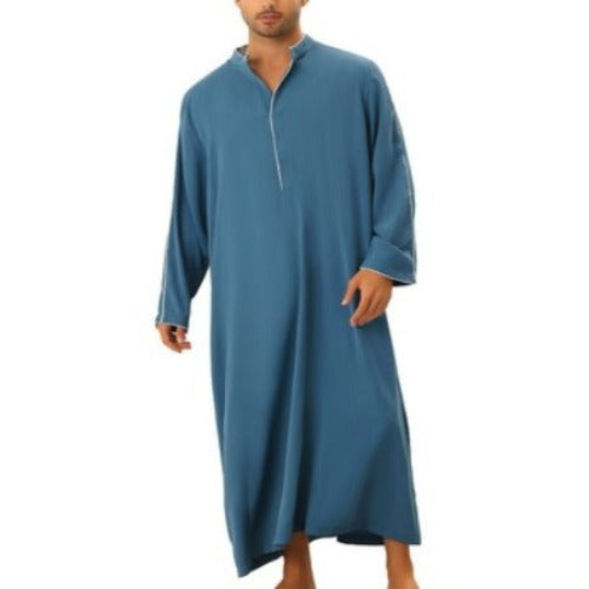 Importé - Boubou Homme Décontracté Manches Longues Col V
