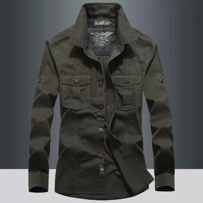 Importé - Chemise Pur Coton Homme Slim Fit Manches Longues