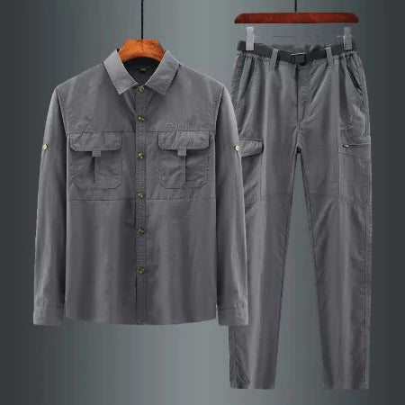 Importé - Ensemble Décontracté Homme Pantalon + Chemise M-L