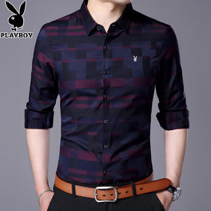 Importé - Chemise Homme Mosaïques Slim Fit Manche Longue