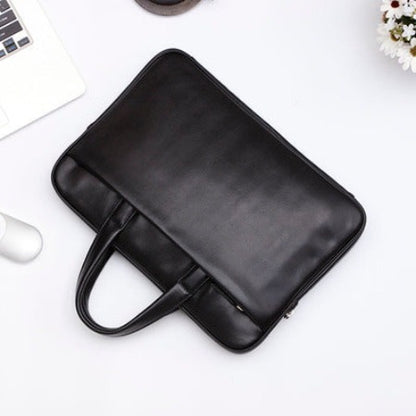 Importé - Sac Business Cuir Véritable avec Poche pour PC 13/14''