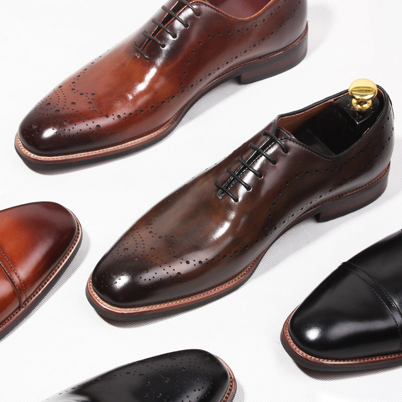 Importé - Chaussure Brock style Homme En Cuir Verni