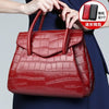 Importé - Grand Sac A Main Femme 100% Cuir Véritable Motif Croco