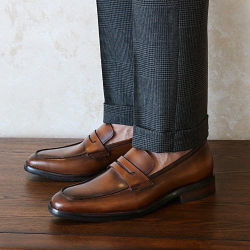 Importé - Chaussure Homme Mocassins Britanniques En Cuir Verni
