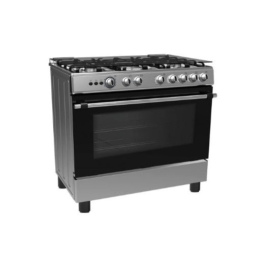 MIDEA GAZINIÈRE 5FEUX 75*60CM INOX COUVERTURE VITREE - GAZ_30AMG5G027