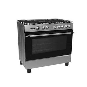 MIDEA GAZINIÈRE 5 FEUX 75x60CM INOX COUVERTURE VITREE - GAZ_30AMG5G027