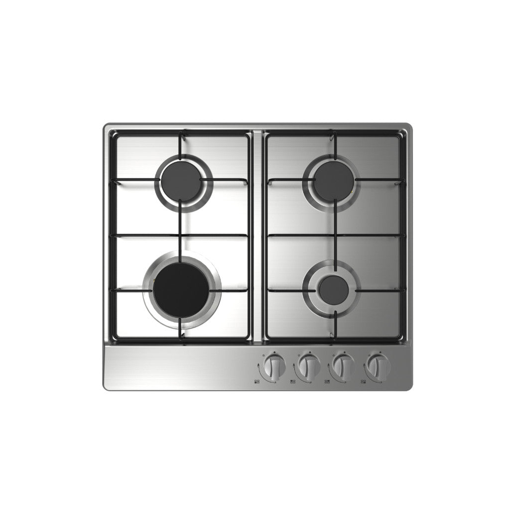 MIDEA PLAQUE DE CUISSON RECHAUD A GAZ – INOX – 4 FEUX – ALLUMAGE ELECTRIQUE - GAZ_60G40ME402-SFT