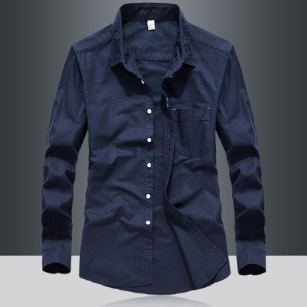 Importé - Chemise Homme Pur Coton Slim Fit Manches Longues