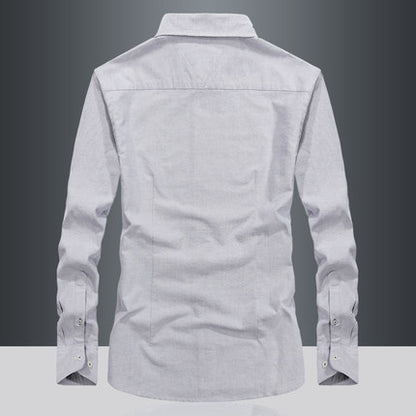 Importé - Chemise Homme Pur Coton Slim Fit Manches Longues