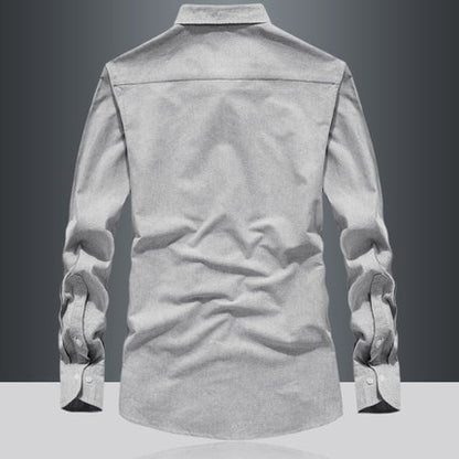 Importé - Chemise Homme Pur Coton Slim Fit Manches Longues