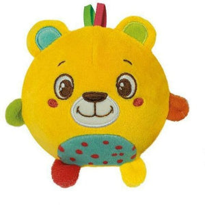JEU DE BEBE BALLE EN MOUSSE MOTIF ANIMAUX-ASST