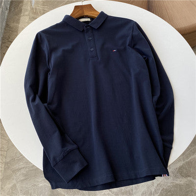 Importé -  T-Shirt Polo Homme Manches Longues Décontracté Elastique