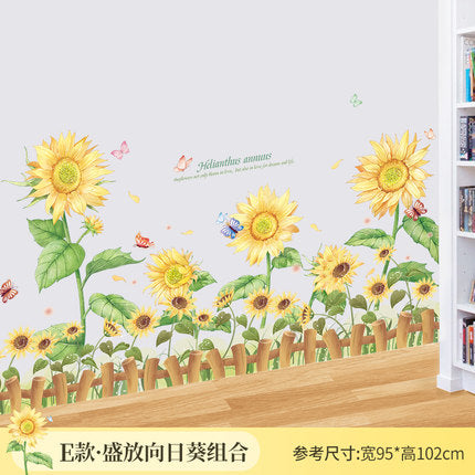 Importé - Décoration Plinthe de Tournesol Bébé/Enfant