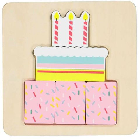 Importé - PUZZLE EN BOIS / GATEAU