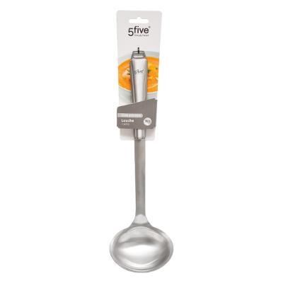 Louche Inox Extra-Fort De Buyer Diam. 6 Cm – Pro, Demi-Sphérique, Manche Incurvé Ergonomique
