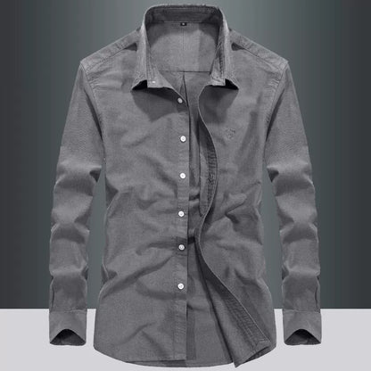 Importé - Chemise Pur Coton Homme Décontracté Manches Longues