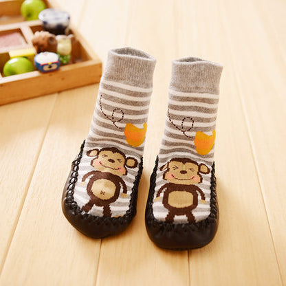 Importé - Chaussons Bébé/Enfants 100% Coton Antidérapante