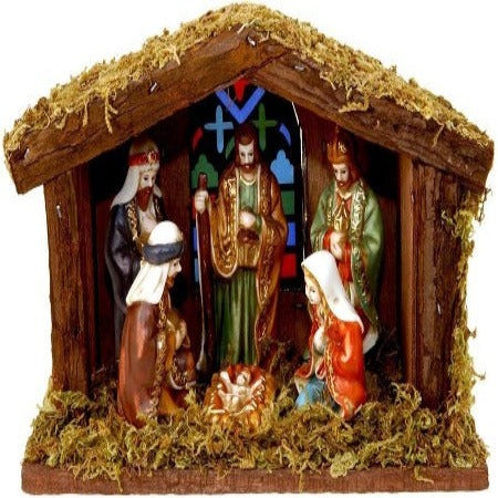 CRECHE DE NOEL + 6 SANTONS