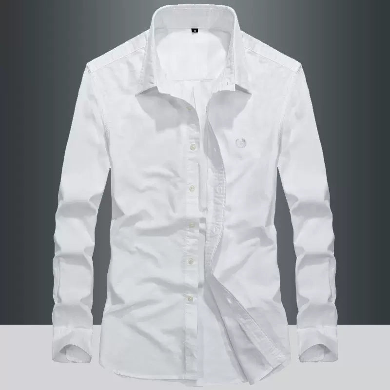 Importé - Chemise Pur Coton Homme Décontracté Manches Longues