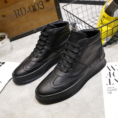 Importé - Chaussure Homme Baskets Montantes Cuir PU