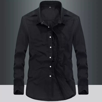 Importé - Chemise Pur Coton Homme Décontracté Manches Longues