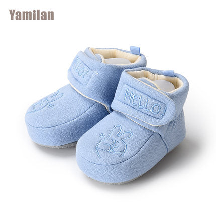 Importé - Chaussons Bébé/Enfants en Tissu Antidérapant 0-1 Ans