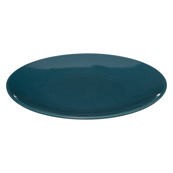 ASSIETTE A DESSERT EN FAIENCE RONDE-21CM-COLORAMA VERT