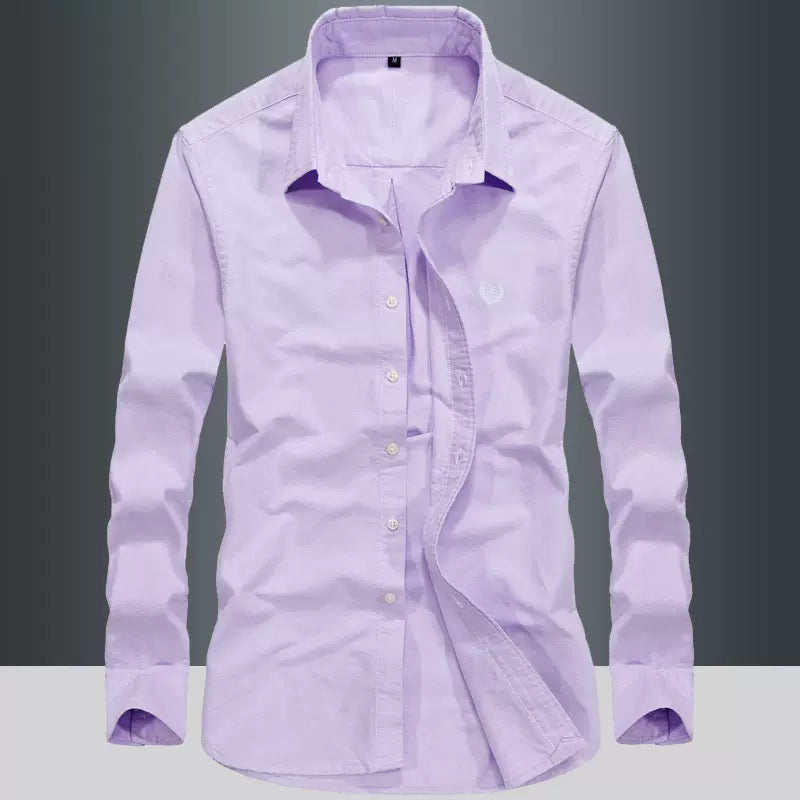 Importé - Chemise Pur Coton Homme Décontracté Manches Longues