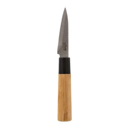 Couteau de Cuisine-3pcs+Planche A Découper en Bambou