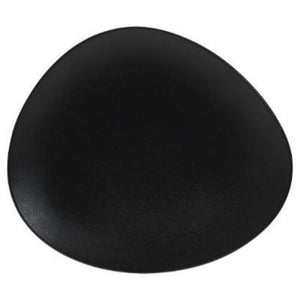 Assiette Plate-33,5cm- Galet- Noir