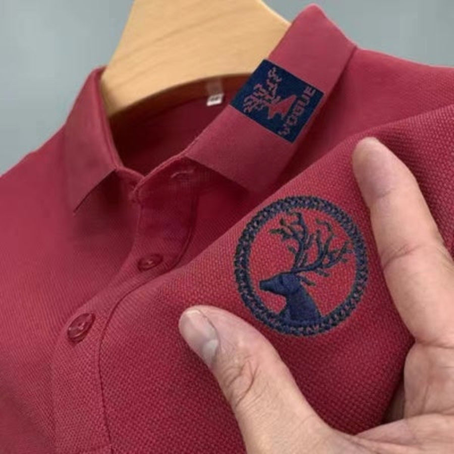 Importé - Polo T-Shirt Brodé Homme Manches Longues