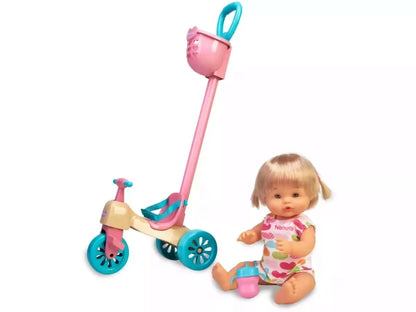 Poupon+ Accessoires Nenuco Avec Son Tricycle+2ans