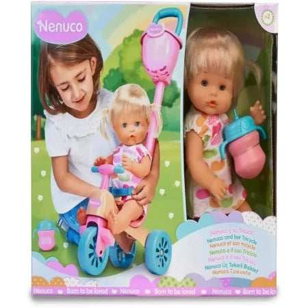Poupon+ Accessoires Nenuco Avec Son Tricycle+2ans