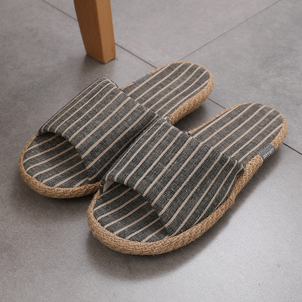 Importé - Chaussures Homme Pantoufles en Lin Antidérapant