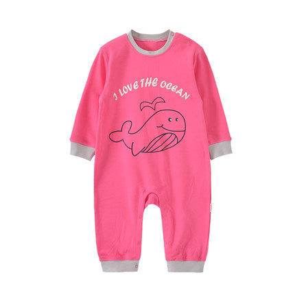 Importé - Vêtements Bébé Grenouillères rouge & bleu 100% Coton