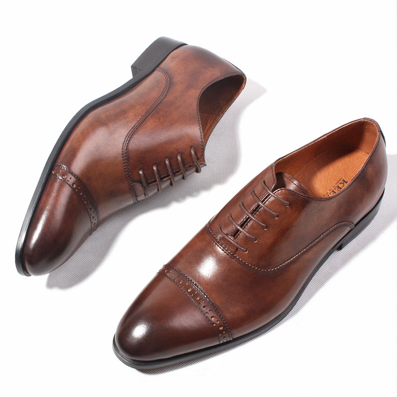 Importé - Chaussure Rétro Brock  Homme En Cuir